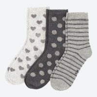NKD  Damen-Socken mit Glitzer-Effekten, 3er-Pack