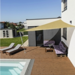 Casaya Sonnensegel, dreieckig, 360 x 360 x 360 cm