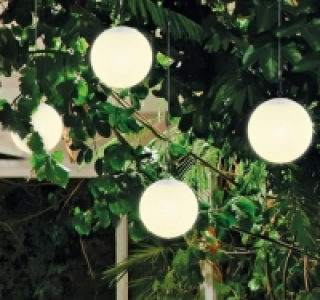 RGB-LED-Outdoorleuchte Rund