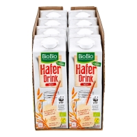 Netto  BioBio Haferdrink pur 1 Liter, 8er Pack