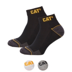 CAT® Damen oder Herren Arbeits-Sneaker-Socken, 3 Paar