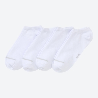 NKD  Damen-Sneaker-Socken mit Glitzer-Streifen, 4er-Pack