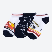 NKD  Jungen-Sneaker-Socken mit Strand-Design, 3er-Pack