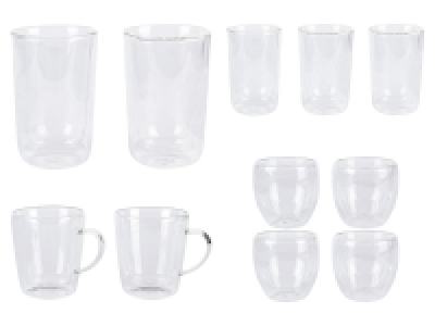 ERNESTO® Thermogläser, doppelwandig, aus Borosilikatglas 8.99 €