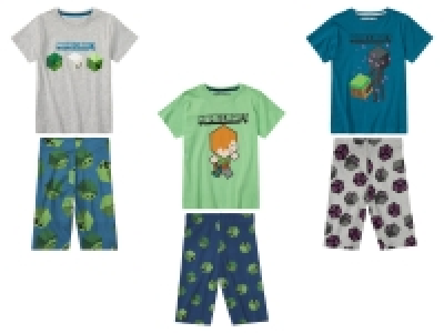 Lidl Minecraft Minecraft Kinder Pyjama, Single-Jersey-Qualität