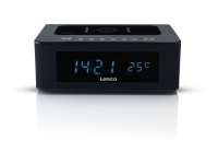 Lidl Lenco Lenco CR-580 Uhrenradio/Radio mit Bluetooth und QI-Wireless-Charging
