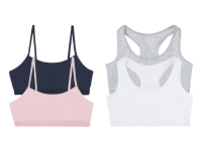 Lidl Pepperts!® pepperts!® Mädchen Bustier, 2 Stück, mit Baumwolle