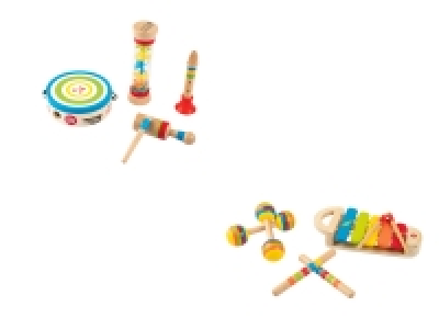 Lidl Playtive Playtive Kinder Musikset, aus Echtholz