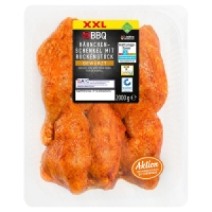 Aldi Süd  BBQ Hähnchen-Schenkel, gewürzt 2 kg