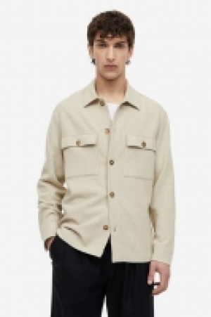 HM  Overshirt aus Leinenmix Regular Fit