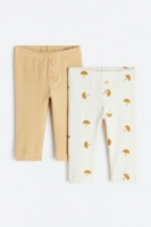 HM  2er-Pack Baumwollleggings