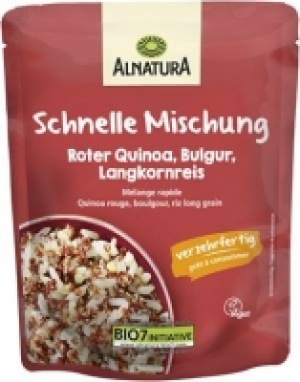 Schnelle Mischung Roter Quinoa, Bulgur, Langkornreis 1.99 €