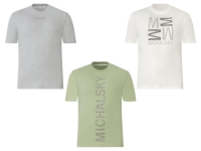 Lidl Michalsky Michalsky Herren T-Shirt, mit Logo Applikation