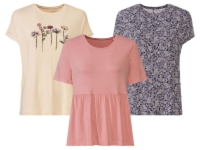 esmara® Damen T-Shirt, mit ressourcenschonender Viskose