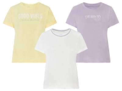 Lidl Esmara® esmara® Damen T-Shirt, leger geschnitten, aus reiner Baumwolle