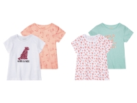 Lidl Lupilu® lupilu® Kleinkinder Mädchen T-Shirts, 2 Stück, aus reiner Baumwolle