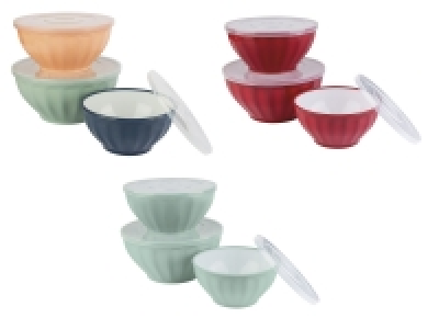 Lidl Ernesto® ERNESTO® Schüssel-Set, mit Deckel, 3 Stück