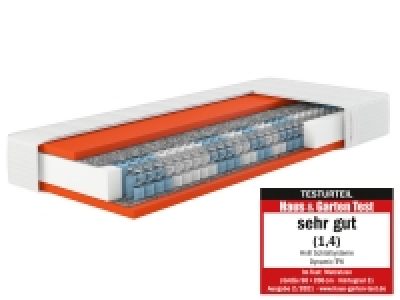 Hn8 Schlafsysteme 7-Zonen Taschenfederkern-Matratze Dynamic TFK