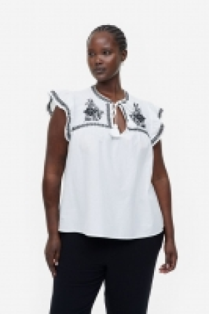 HM  Bestickte Bluse