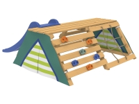 Lidl Playtive Playtive Tipi, mit Kletter-Netz und Rutsche, aus Echtholz