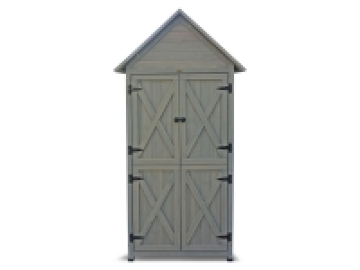 Lidl Habau HABAU Gartenschrank »Lena«, 83 x 45 x 178 cm, grau