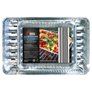 BBQ Alu-Grillpfannen, 10er-Set