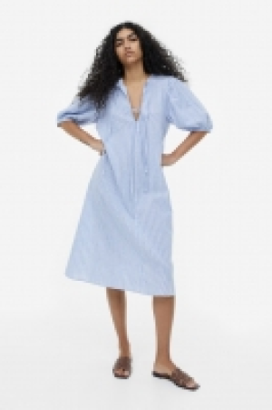HM  Kleid aus einer Leinenmischung mit Bindebändern