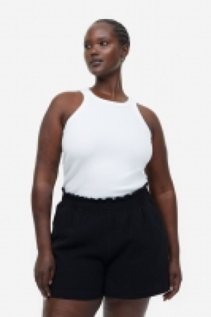 HM  Gecrinkelte Baumwollshorts