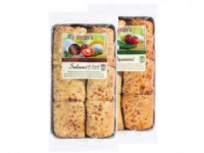 Fabios Pizzabrötchen, gefullt