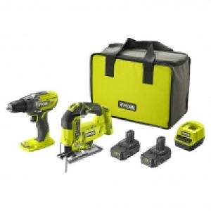 Bauhaus  Ryobi ONE+ Maschinen-Set Kombo-Kit R18DDJS-220S