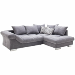 Roller  Ecksofa - anthrazit - beidseitig montierbar - 286 cm breit