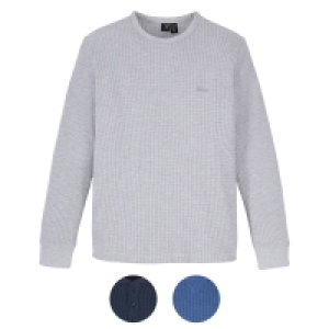 WATSONS Herren Langarmshirt, Waffelpiqué