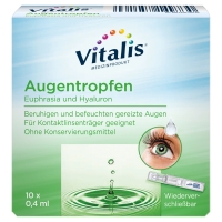 Aldi Süd  VITALIS® Augentropfen Euphrasia und Hyaluron 4 ml