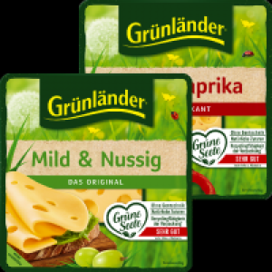 Edeka  Grünländer Käsescheiben oder -würfel