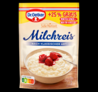 DR. OETKER Milchreis 0.99 €