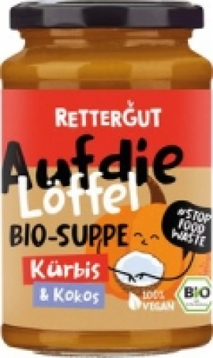 Alnatura Rettergut Kürbissuppe mit Kokos