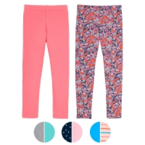LILY & DAN Baby und Kleinkinder Herbst-Leggings, 2er-Set