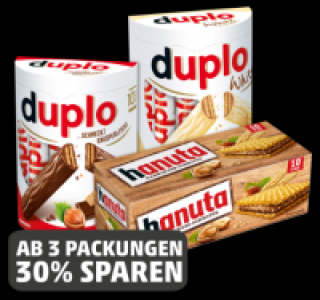 FERRERO Hanuta, Duplo oder Duplo white 1.81 €