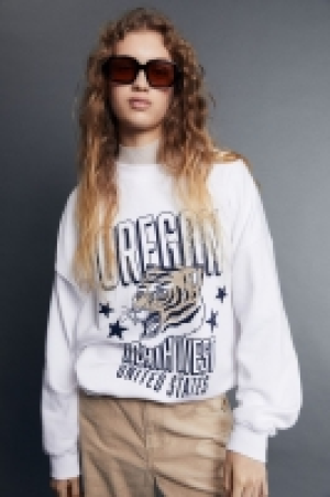 HM  Oversized Sweatshirt mit Motiv