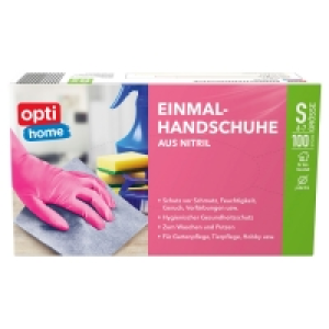 Aldi Süd  OPTIHOME Einmalhandschuhe, 100er-Packung