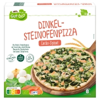 Aldi Süd  GUT BIO Bio-Dinkel-Steinofenpizza 420 g