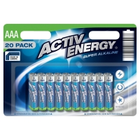 Aldi Süd  ACTIV ENERGY Batterien, 20er-Packung