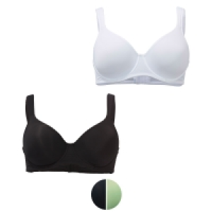 Aldi Süd  UP2FASHION Damen Basic-BHs, 2er-Set