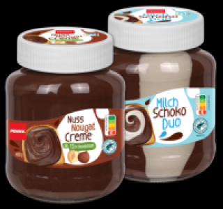 PENNY Nuss Nougat Creme oder Milch Schoko Duo