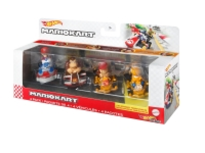 Lidl Hot Wheels Spielzeugautos »Mario Kart Die-Cast«, Maßstab 1:64, 4 Stück