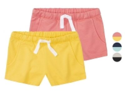 pepperts!® Mädchen Sweatshorts, 2 Stück, mit hohem Baumwollanteil