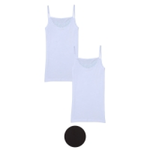 UP2FASHION Damen Tanktops oder Spaghettitops, 2er-Packung