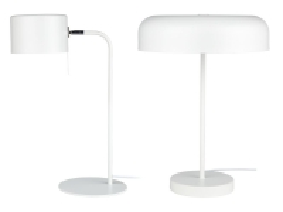 LIVARNO home Tischleuchte, mattweiß, 1-/ 2-flammig