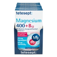 Netto  tetesept Magnesium 400 B12 hochdosiert 30 Stück 25,80 g, 5er Pack