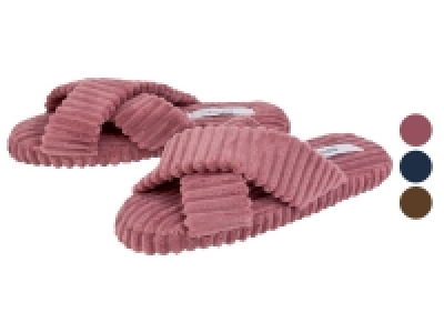 esmara® Damen Plüsch-Hausschuhe, gepolsterte Decksohle
